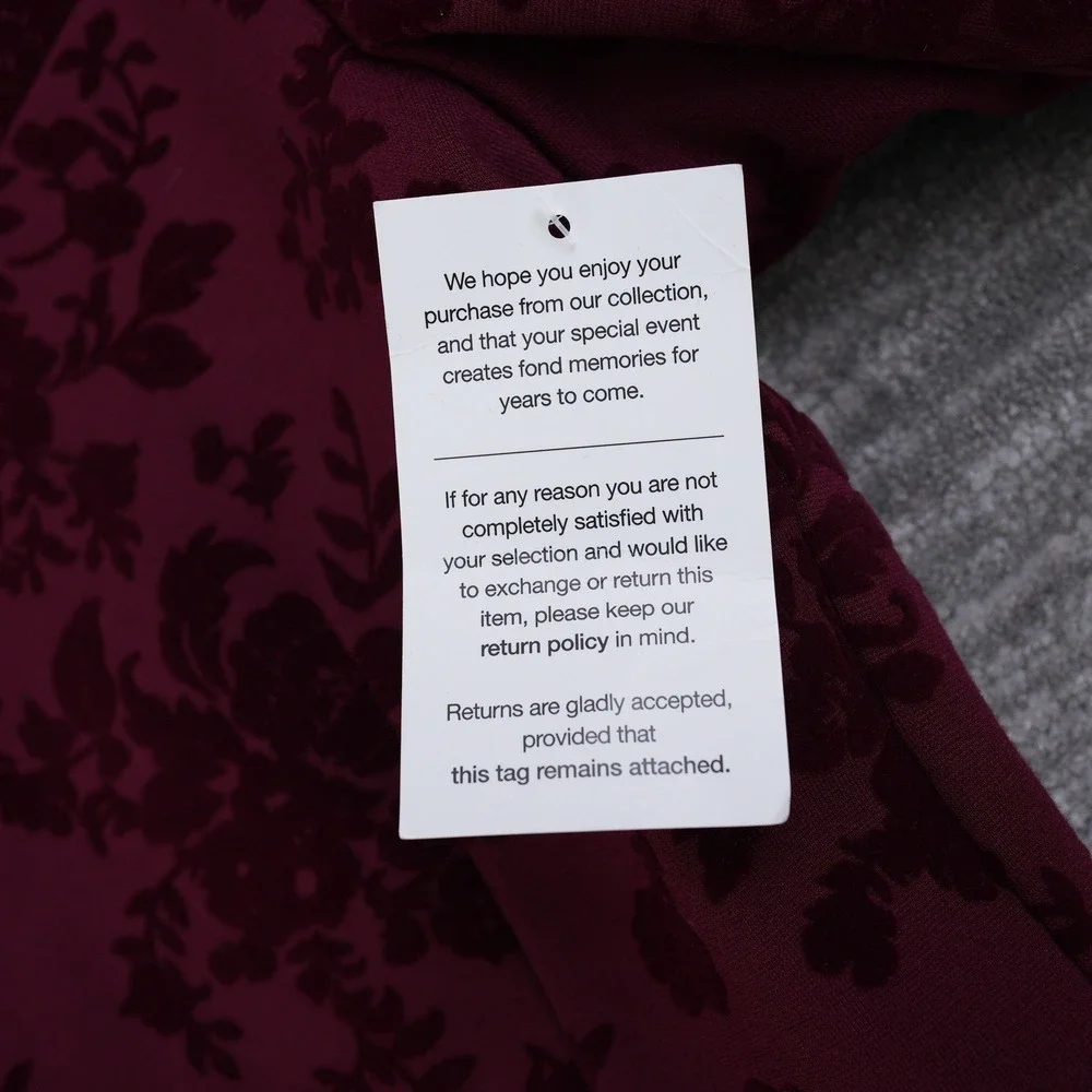 JF J. Ferrar Men Slim Fit Evening Edition Burgundy Floral Velvet Blazer  42R New